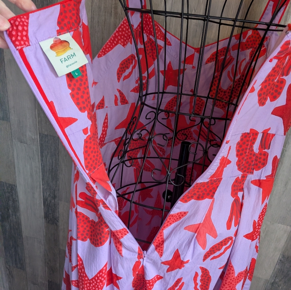 Farm Rio Maxi/Midi Starfish Dress - Picture 8 of 14